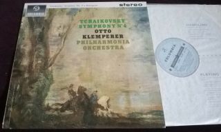 Otto Klemperer Tchaikovsky Symphony No 4 Lp Columbia Sax 2494 B/s Stereo Uk Ed1