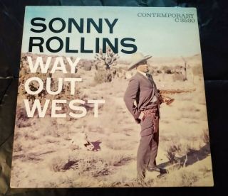 Sonny Rollins Way Out West Deep Groove Contemporary Mono C 3530 Near Lp