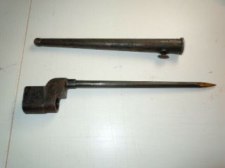 Spike Bayonet And Scabbard For Lee Enfield 4 Mk1