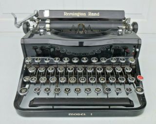 1937 Remington Rand Model 1 Portable Typewriter - P110604 - - No Case
