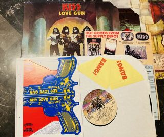 Kiss - Lp - Love Gun - Promo - With Inserts,  Vinyl In Near.