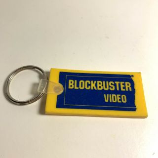 Vintage Rubber Blockbuster Video Collectable Keychain