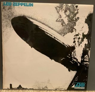 Led Zeppelin - I - 1st Uk Press Lp W/ Turquoise Lettering 1969 Atlantic 588 - 171