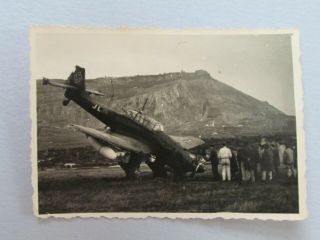 Wwii Luftwaffe Photo Tail Up Stuka Ju 87r " Flieger Denkmal "