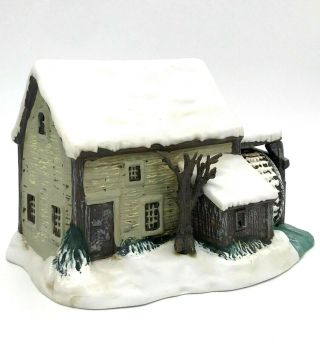 Currier & Ives Museum Of The City Of York Frozen Up Porcelain Lighted House