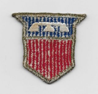 Ww2 Us Made,  76th Infantry Division Patch - Ribbed - Whiteback - Us Army