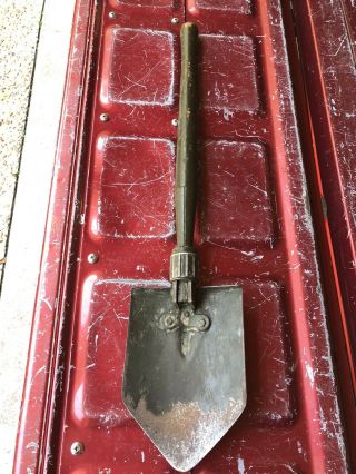 Wwii ?? Us Army Entrenching Tool Folding Shovel Field Gear