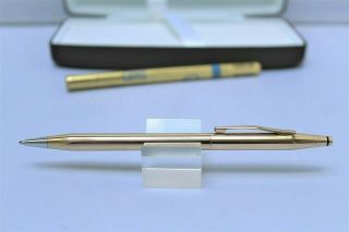 Cross 18k Rolled Gold Filled Classic Century Ballpoint Pen - No Res - Boxed -