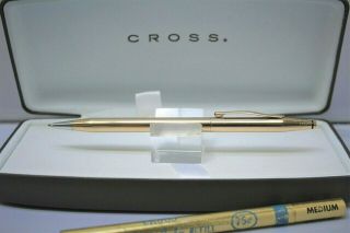 CROSS 18k Rolled Gold Filled Classic Century Ballpoint Pen - NO RES - BOXED - 2