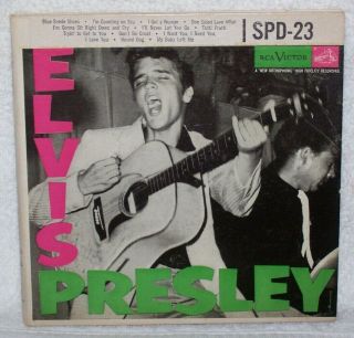 Elvis Presley Spd 23 Three 45 Rpm Extended Play Set Blue Suede Shoes Very