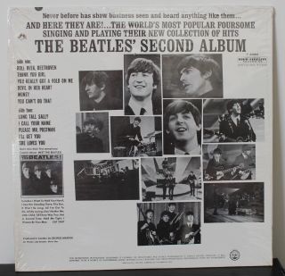 THE BEATLES Second Album LP (Capitol T - 2080) Orig 1964 Mono - - 1st Press 2