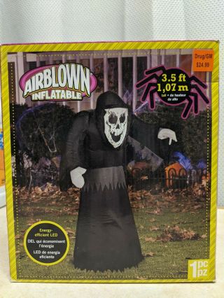 Gemmy Ghoul Halloween Scary Inflatable Blowup 3.  5 Ft.  Tall Air Blown Inflatable