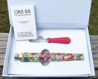 Opus 88 Flora Fountain Pen 1.  5mm Nib