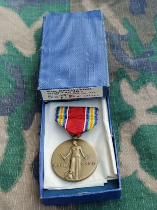 Wwii Us Army Navy Marine Corps Victory Campaign Medal