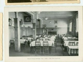 Vintage Postcard German Restaurant Club Room Called " To The Old Chancellor "