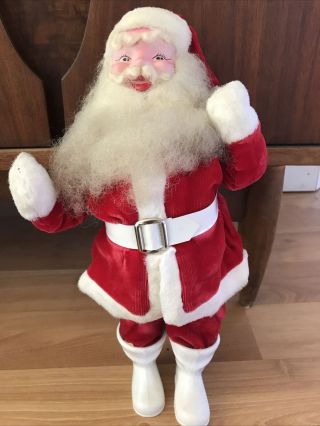 Vintage Santa Claus Figure Doll For Christmas 14” Box 3