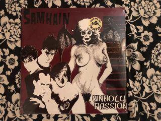 1986 Samhain Unholy Passion Ep Vinyl Album Plan 9 ‎records Pl9 - 05 Danzig -