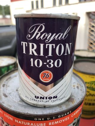 Vintage Union 76 Royal Triton 10 - 30 Mini Oil Can Bank
