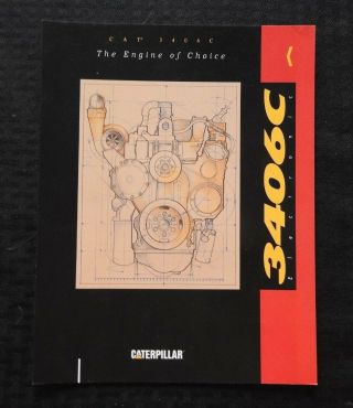1991 Caterpillar 3406c Electronic Diesel Engine Specification Brochure