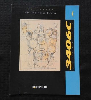 1991 Caterpillar 3406c Mechanical Diesel Engine Specification Brochure