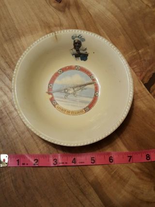 Spirit Of St.  Louis Cream Of Wheat Cereal Bowl 1927