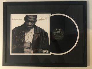 Jay Z – In My Lifetime Vol.  1 Hand Signed 12” Vinyl Framed