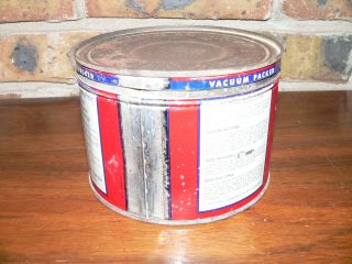 Vintage McClain ' s Coffee Tin One Pound Can w/Lid McClain Grocery,  Massillon Ohio 3