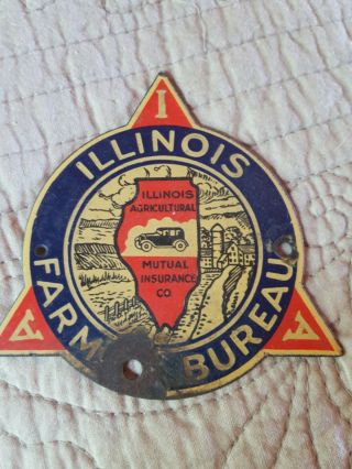 Illinois Farm Bureau Agricultural Mutual Insurance Co License Topper Porcelain