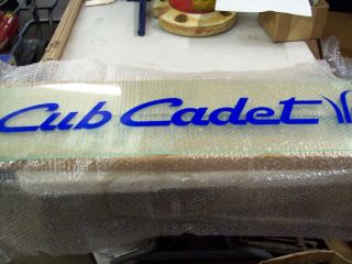 Cub Cadet Sign Panel Clear Acrylic
