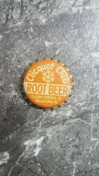 Clicquot Club Root Beer Soda Bottle Cap Cork - Lined Philadelphia Pa