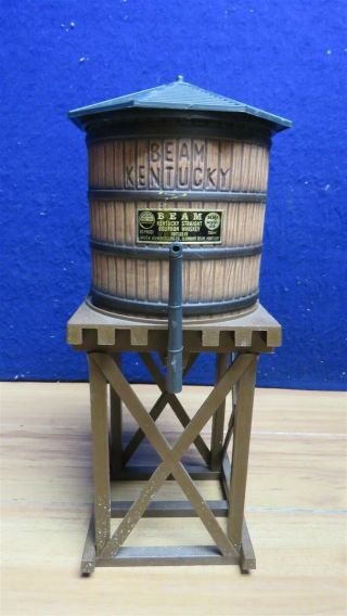 Vintage Jim Beam Railroad Train Water Tower Decanter For Display 594033