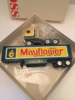 Collectable Hand Screen Printed Lincoln Mayflower Moving Tractor Trailer