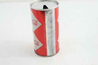 Vintage Coca Cola Diamond Soda Pop Pull Tab Flat Top Can Steel Tin 3