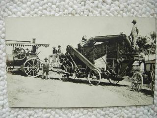 Rppc - Huber Farm Machinery - Steam Engine - Tractor - Marion Oh - Farming - Real Photo