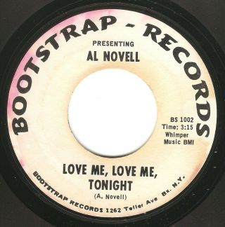 R&b Popcorn Northern Soul 45 Al Novell " Love Me Tonight " Bootstrap Mod Jazz Hear