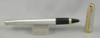 S.  T.  Dupont Fidelio Bicolor Silver Plated & Gold Rollerball Pen - 2005 - France