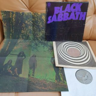 Black Sabbath Uk 1st Press Vault Swirl 1971master Of Reality1y2ynr Ex Box Poster