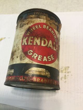 Vintage Kendall Grease Can