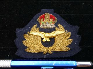 Ww2 War Raf Navy Officers Cap Badge