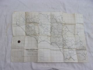 Ww2 Us 5th Army Route Map - - West Central Italy - - January 1944 Date