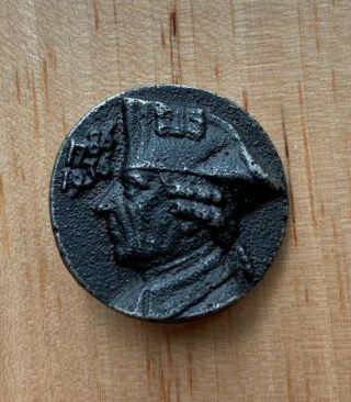 Guaranteed Ww2 German Tinnie Badge 1786 - 1936 Frederick The Great 150th