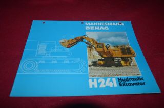 Mannesmann Demag H241 Hydraulic Excavator Brochure Fcca