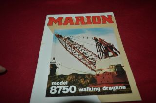 Marion 8750 Walking Dragline Brochure Fcca