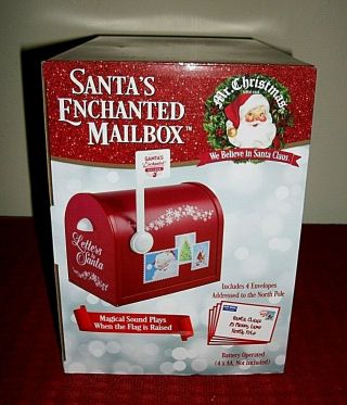 MR Christmas Santa ' s Enchanted Mailbox Magically Send Letters To The North Pole 2