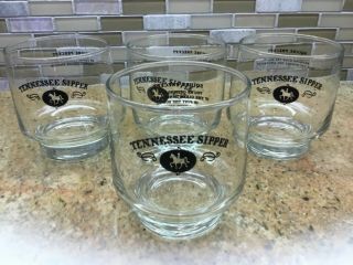 Jack Daniels Whiskey Tennessee Squire Sipper Sipping Precept Glasses Four
