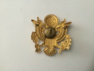 WWII US ARMY OFFICER CAP BADGE 2