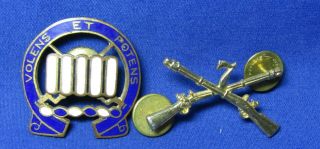 Wwii 7th Infantry Regiment Officer Insignia & Volens Et Potens Di Pin By Meyer
