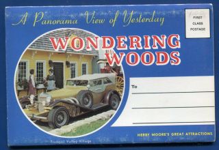 Wondering Woods Cave City Park City Kentucky Ky Postcard Folder