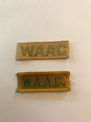 Wwii Waac Womens Army Auxiliary Corps Patches