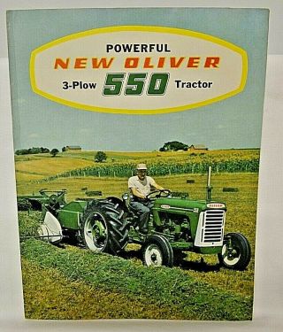 1959 Oliver 550 Gas And Diesel Tractor Sales Brochure